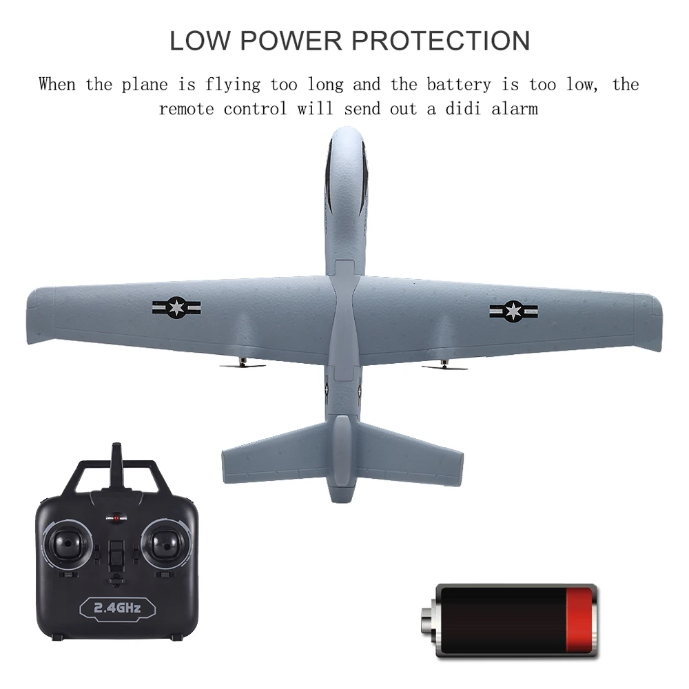 RC Airplane Plane Z51 20 Minutes Flight Time Glider 2.4G Flying Model with LED Hand Throwing Wingspan Foam Plane Toys for Kids RC Airplane Plane Z51 20 Minutes Flight Time Glider 2.4G Flying Model with LED Hand Throwing Wingspan Foam Plane Toys for Kids