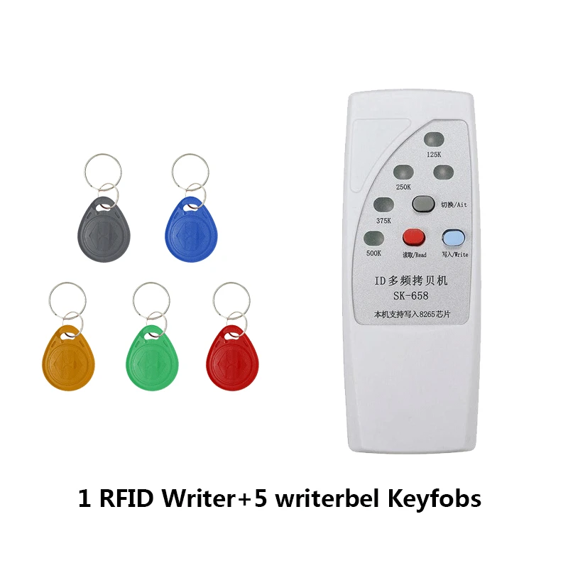 Ручной EM4305 T5577 Rfid 125 кГц 250 кГц 375 кГц 500 кГц ID tag карта брелоки считыватель писатель Копир Дубликатор Программист - Цвет: 658-58265K