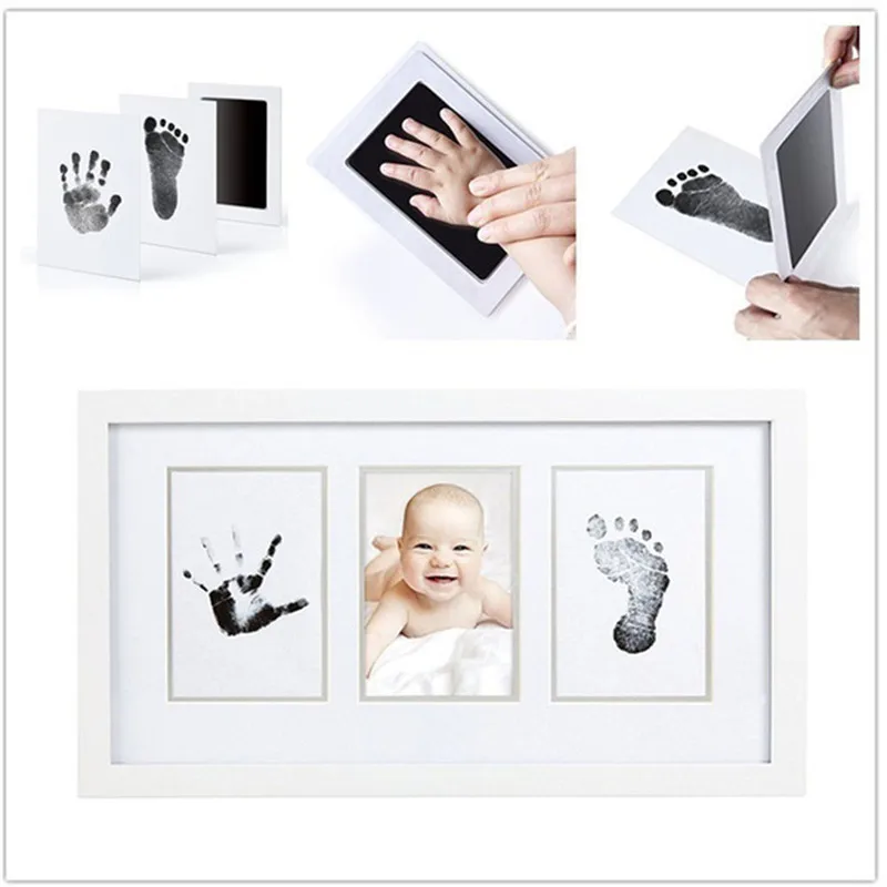 Taoqueen Baby Handprint отпечаток ноги нетоксичный новорожденный отпечаток руки Inkpad водяной знак Детские сувениры отпечаток чернильный коврик