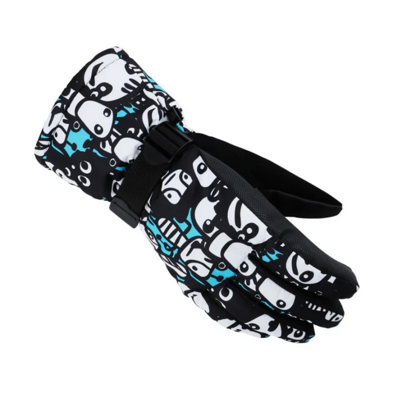 Новые уличные лыжные перчатки для сноуборда перчатки для велоспорта Водонепроницаемые зимние Мультяшные мужские и женские зимние лыжные альпинистские велосипедные перчатки