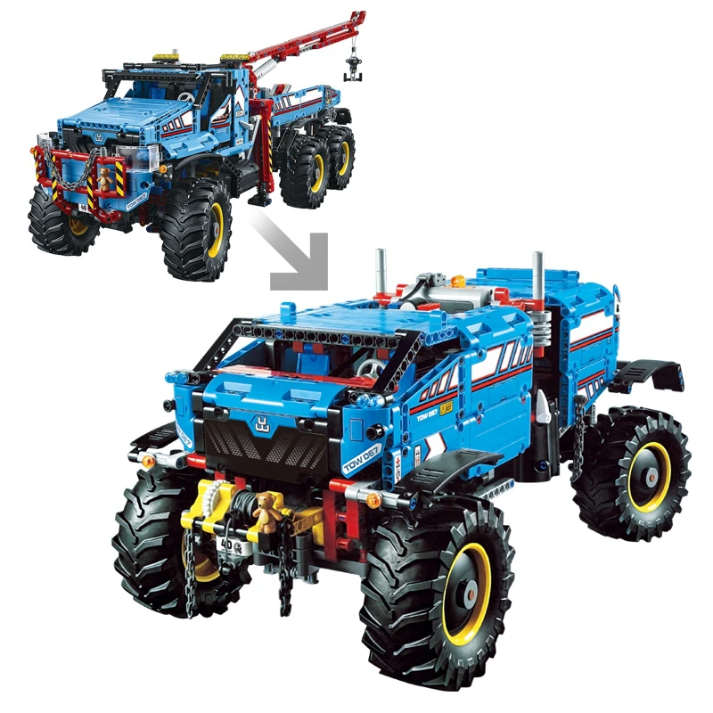 

Creator Technic Series The Ultimate All Terrain 6X6 Remote Control Truck Building Blocks Bricks legoingly Toys for children Gift