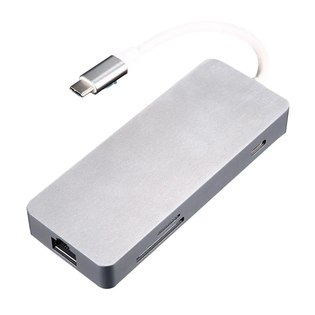 

Concentrator Practical High Speed Transmission Portable Type C Hub More Convenient 7 Ports USB Power Delivery