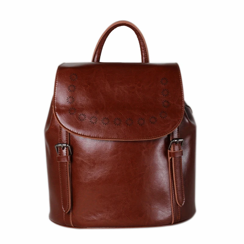 

Fashion Women's Backpacks GENUINE LEATHER Women Girl Students School Bag Small Shoulder Bags Women Casual Back Packs Travel Bag