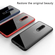 NEW Case for OnePlus 7 Pro Case Anti-klop Transparant Acryl Versterkte Hoek TPU Zachte Siliconen cover voor OnePlus 7 Pro Coque