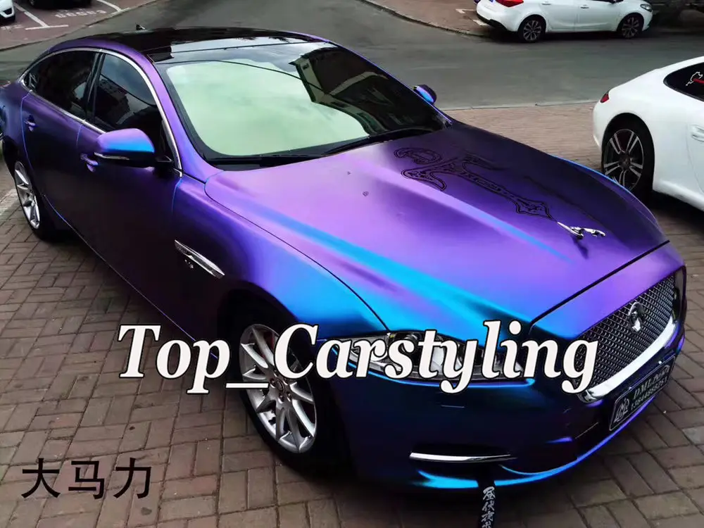 Glossy Chameleon Purple Blue car Pearl Metal
