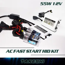 1set 12V 55W Quick Start Dual Beam 9004-2 9007-2 Xenon HID Kit Fast start bright Slim digital Ballast Bulb COLOR 3000K~30000K