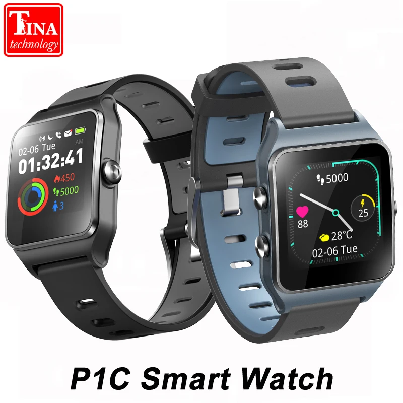 

iwown P1C Waterproof GPS Sports Watch Dynamic Heart Rate Monitoring Compass Smart Watch Women and Men Smart Bracelet Android IOS