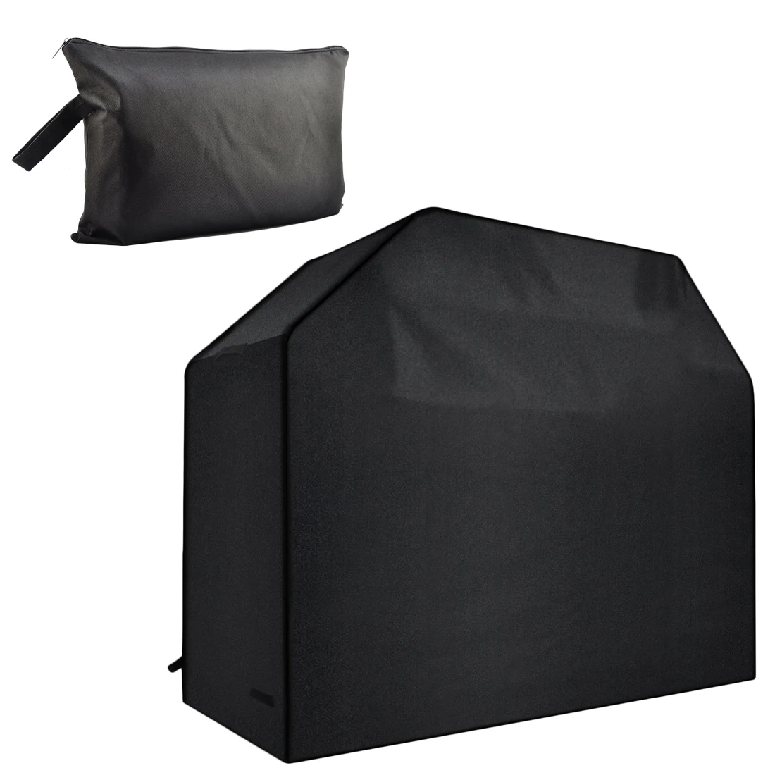 

600D Oxford Cloth Rectangular Outdoor BBQ Cover Waterproof Dustproof UV Protection Barbeque Grill Cover - Black