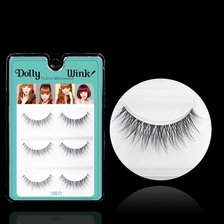 Dolly Wink 3 Pairs/Lot 3D Double Layer False Eyelash Extension MX05
