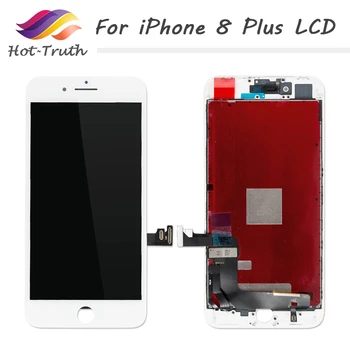 

Hot-Truth 5Pcs/Lot AAA+++ Screen For iPhone 8 Plus LCD Display Touch Screen Digitizer+Tempered Glass For iPhone 8plus LCD