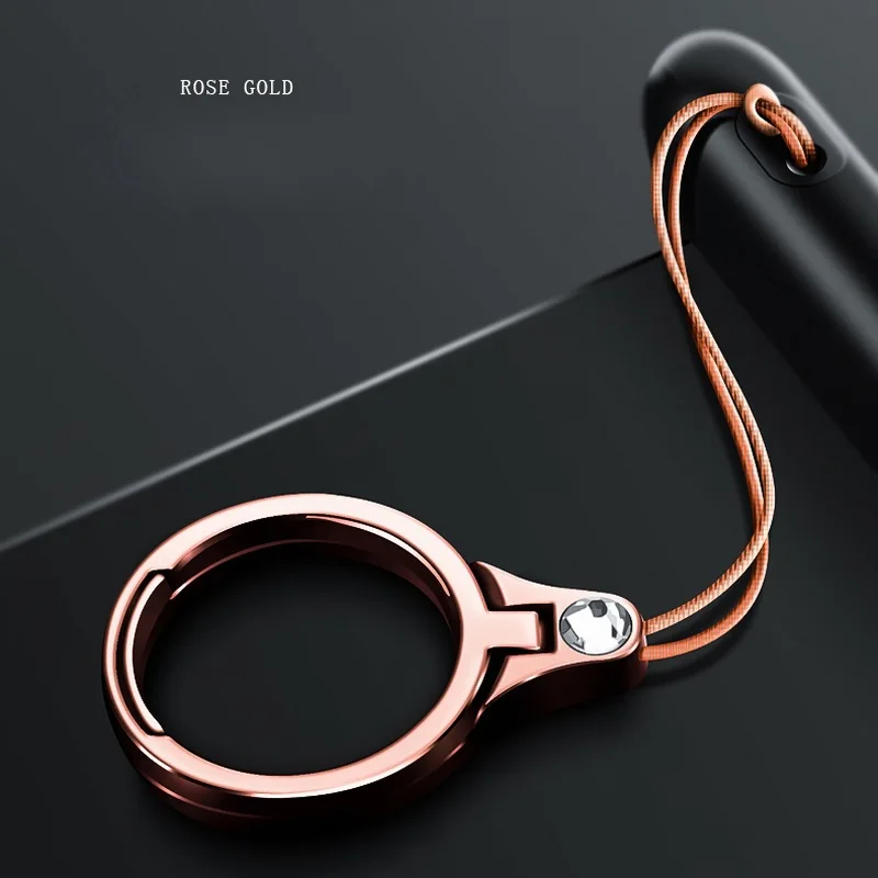 Стразы Portefeuille, ремешок для ключей, ремни для телефонов iPhone 7 Plus 8 6 S, брелок, ремешки, держатель для мобильного телефона, подставка, аксессуары - Цвет: Розовое золото