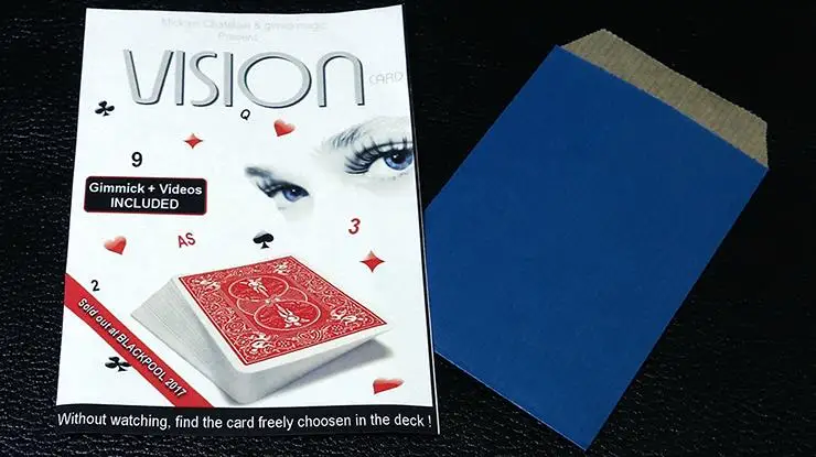 VISION (Gimmick и онлайн-инструкция) от Mickael Chatelain-волшебные карты трюк, крупным планом, волшебное шоу, иллюзия, исчезновение, игрушки, развлечение
