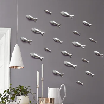 

Modern Simple Resin Fish Ornament Home Restaurant Wall Decoration Corridor Aisle Porch Background Wall Mural Crafts Accessories