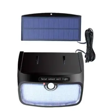 

48 LED 900lm Solar indoor Light PIR motion radar smart led Lamp Motion Sen tor 5M cable street wall outdoor light for