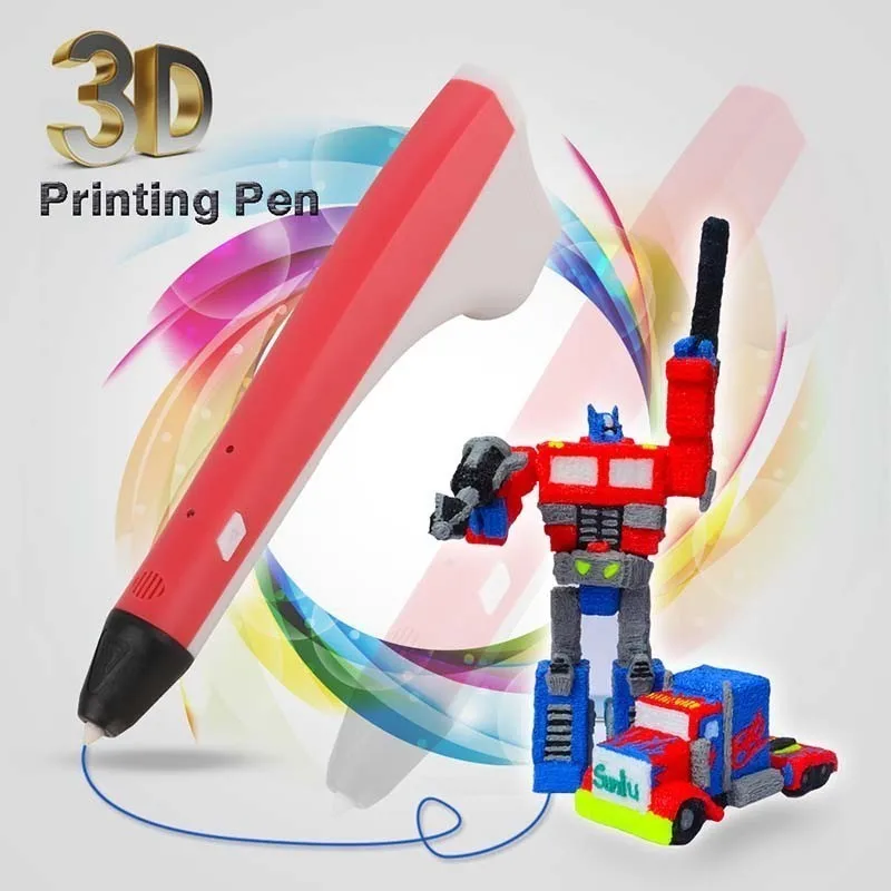 

Newnest Low Temperature 3D Printing Pen Supoty PCL/PLA Reills Children Scripple 3D Pen Ultra-quiet Operation Free Shipping