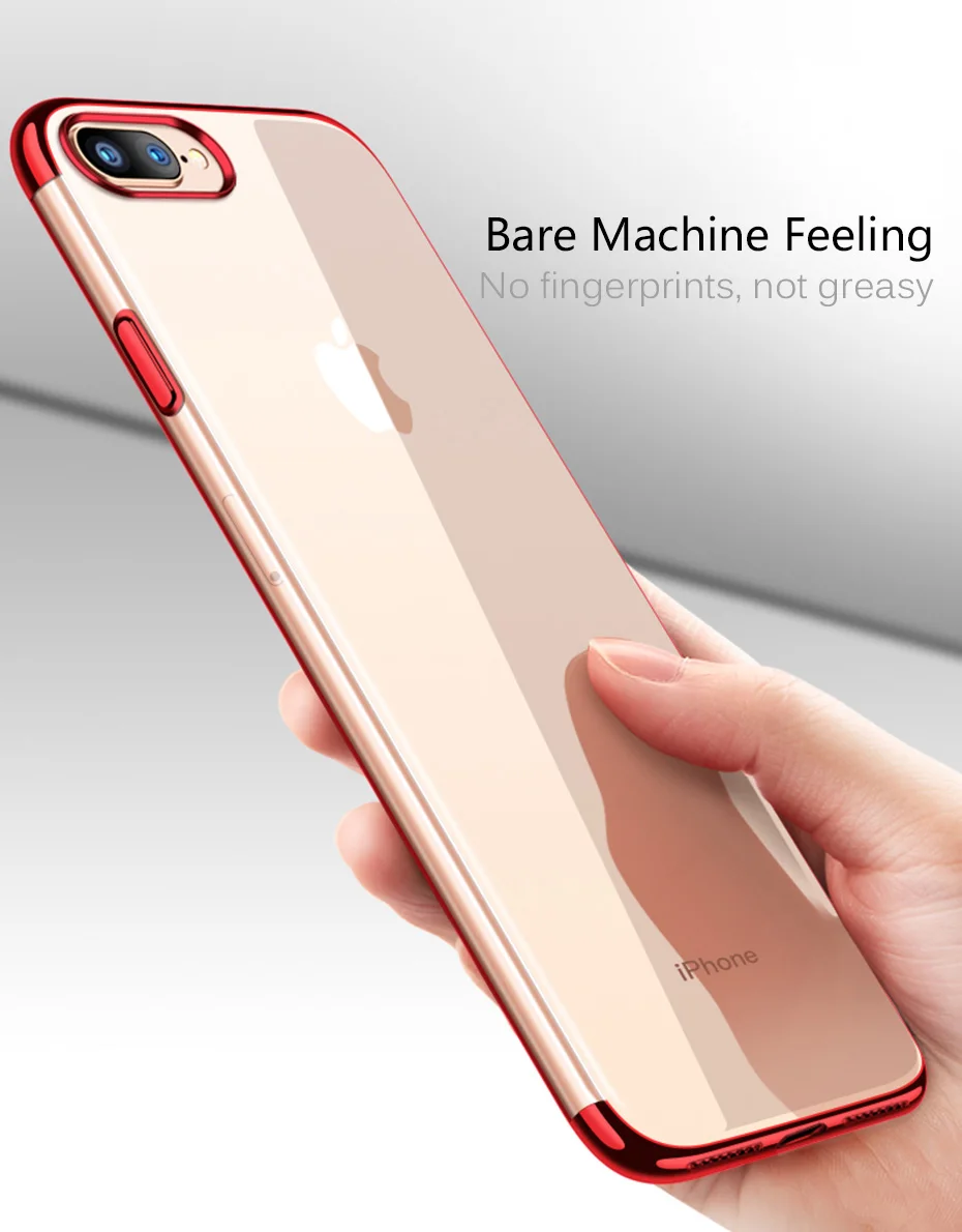 MOUSEMI Protective Cases For iPhone 7 8 6 6s Plus X Luxury Soft Silicone TPU Cases On For iPhone 6 6s 8 7 Protection Back Cover  (3)
