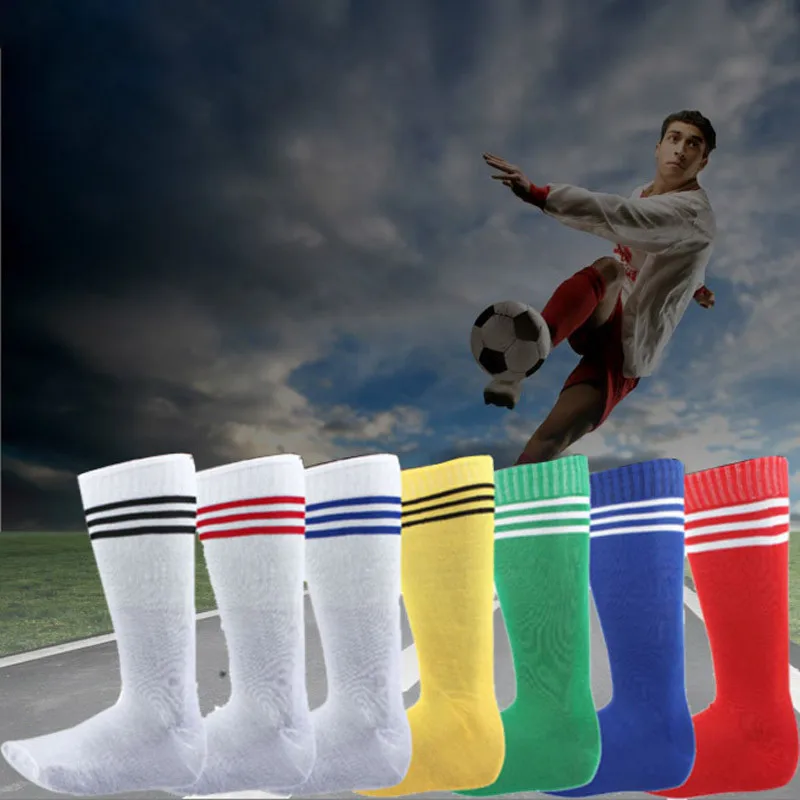 

Men's sports socks football socks slip wear strong men and women general stripes breathable elastic strong socks calceines