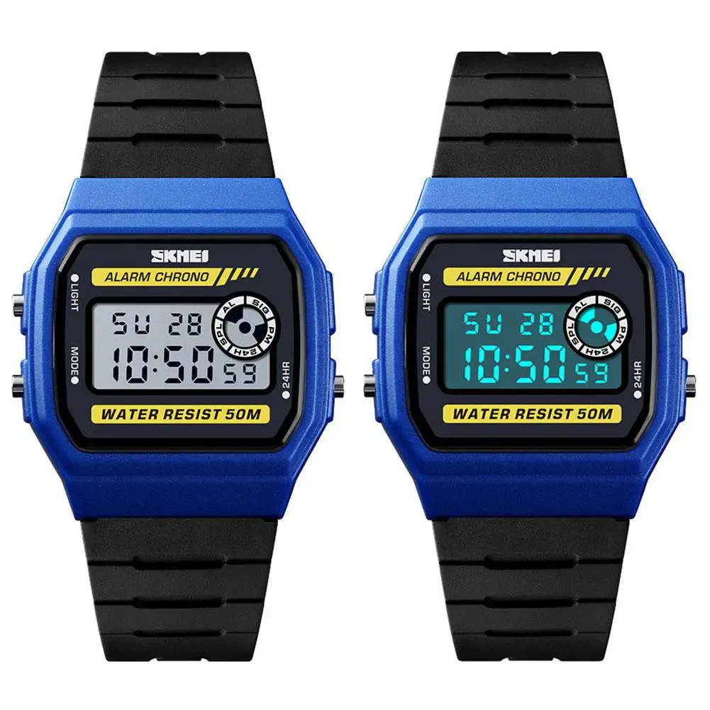 

New Fashion Luminous Sports Casual Unisex Digital Date Week Alarm Wrist Watch Gift