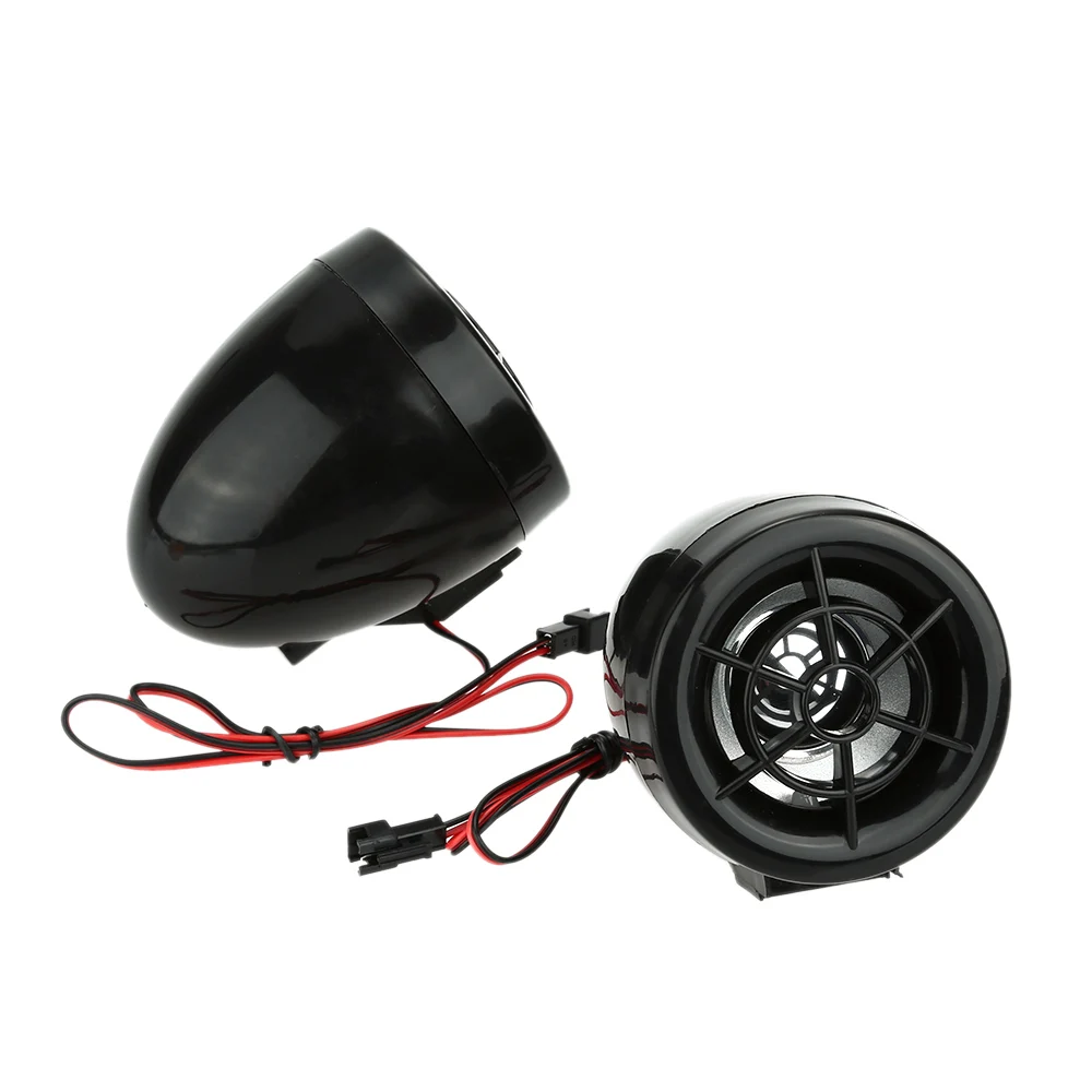 Motorcycle Speakers Audio Sound System FM Radio Security Alarm Wireless Remote with USB SD Slot Motorcycle Mutilmedia