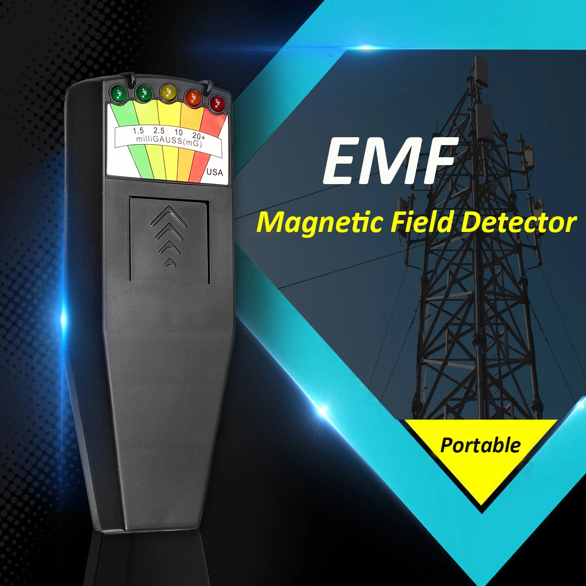 

EMF Meter Magnetic Field Detector Ghost Hunting Paranormal Electrical Equipment Electromagnetic Radiation Tester