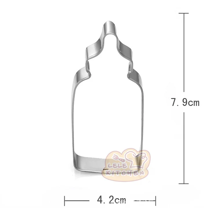 DIY Baby Shower Bottle Bib Biscuit Cookie Chocolate Cutter Mold Fondant Feeding Christmas Bottle Cake Pastry Kitchen Set Tool