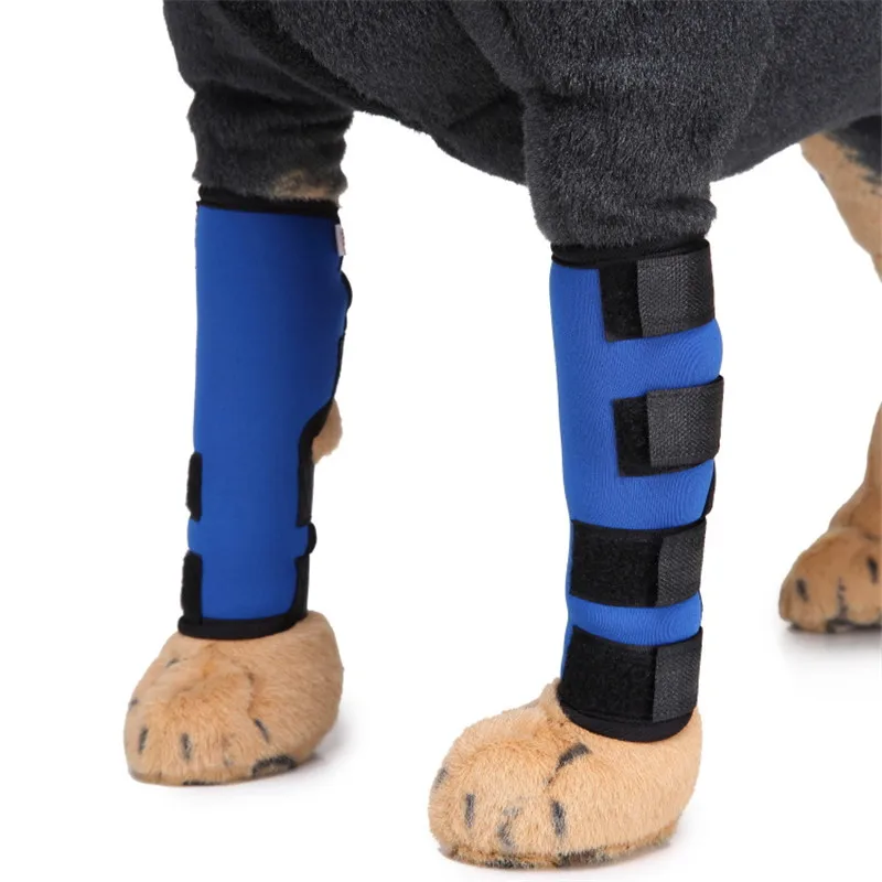 1 пара наколенников для домашних животных, для собак, для задней ноги, для суставов, поддержка, фиксатор, защита, дышащий, для восстановления травм, для ног, для собак, защита, поддержка