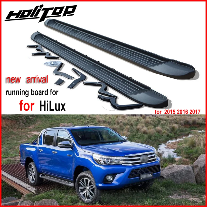 

running board nerf bar pedal side step for Toyota REVO HiLux 2016-2018, supplied by ISO9001 factory, hot in China, recommended