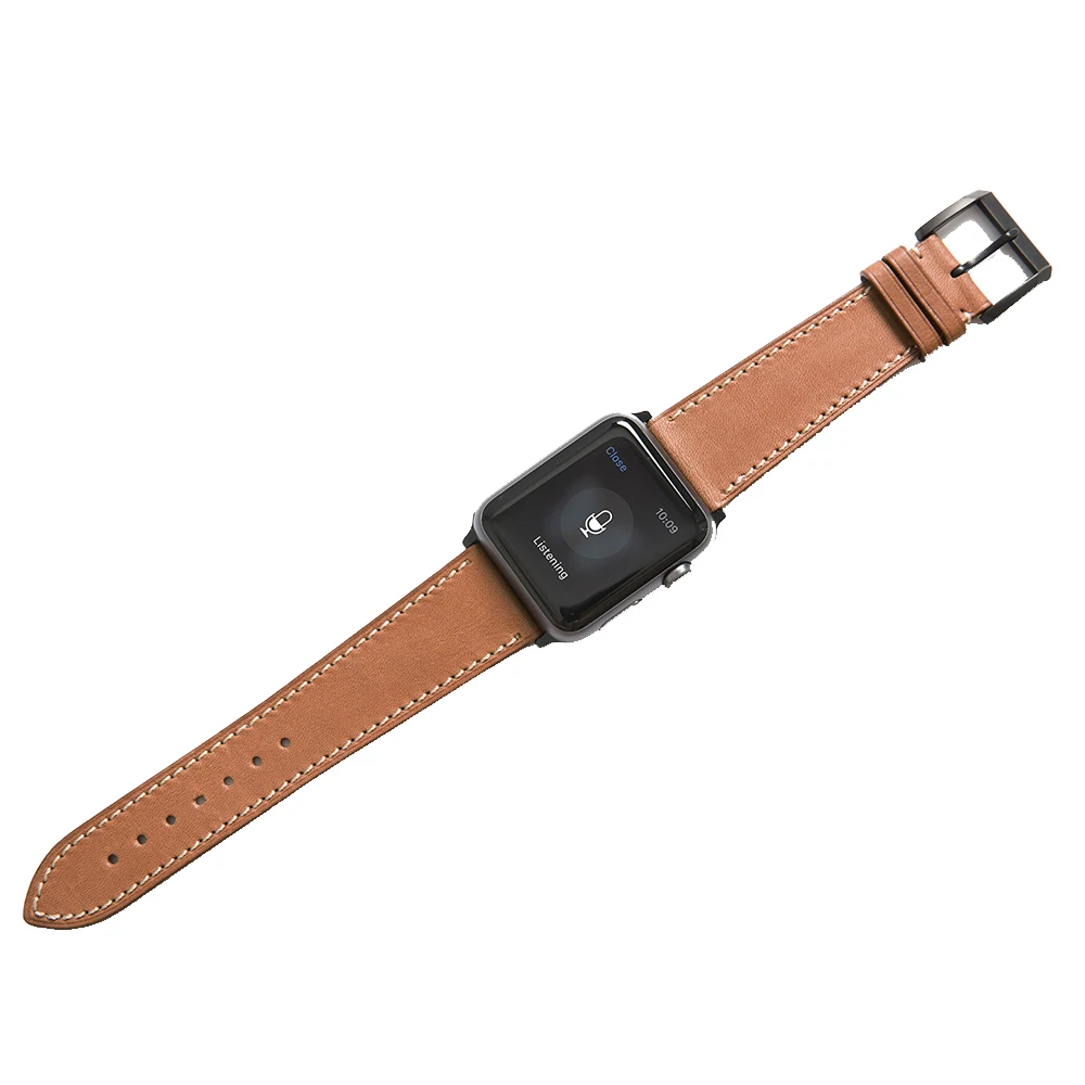 Ремешок для часов iStrap коричневый кожаный ремешок Apple Watch 42 мм спортивный выпуск