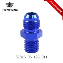 Raccord droit mâle 6AN 6 An évasé vers Port M12x1.5(mm) métrique AN 6 vers M12 * 1.5, livraison gratuite Adaptateur PQY-SL816-06-123