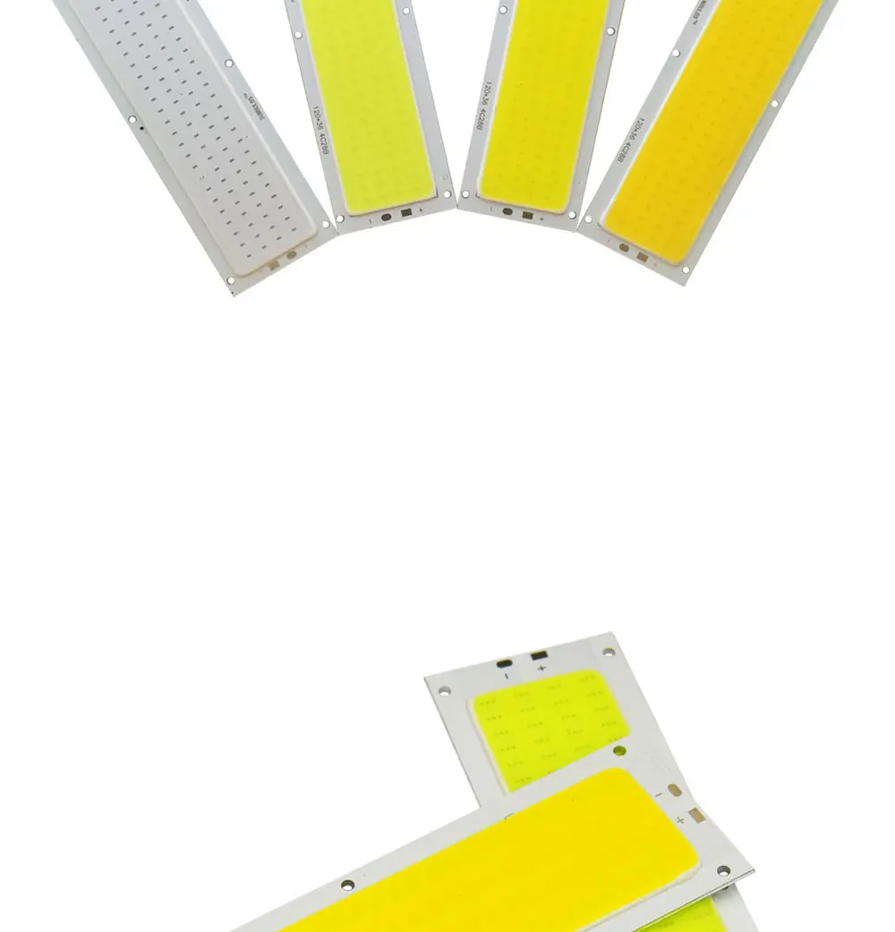 12036mm Rectangle COB Board Bulb 10W 12V LED Light Source 1000LM for DIY Car Work Decor Lamp House Automobile Lighting Parts (2)