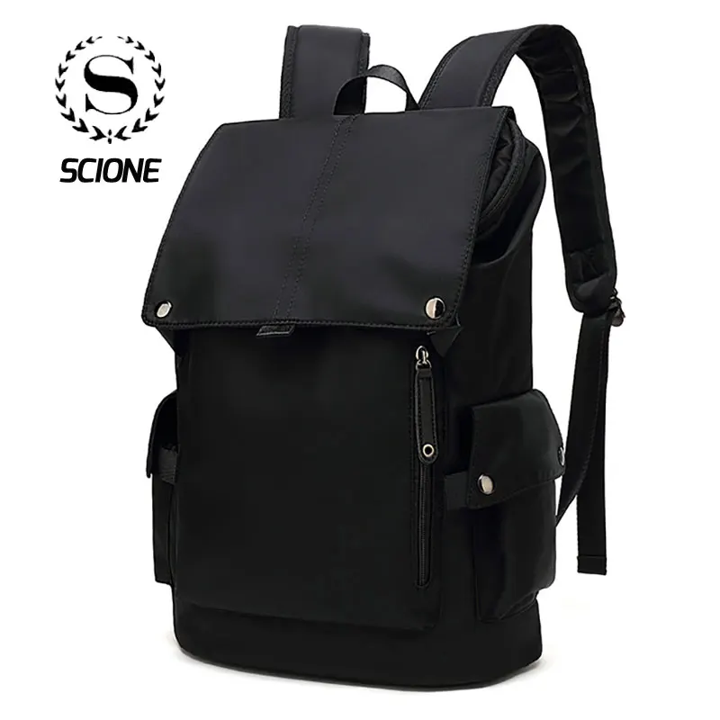Scione, мужской водонепроницаемый рюкзак, в полоску, в клетку, камуфляж, принт со звездой, Одноцветный, для путешествий, большой, Повседневный, для ноутбука, школьный рюкзак
