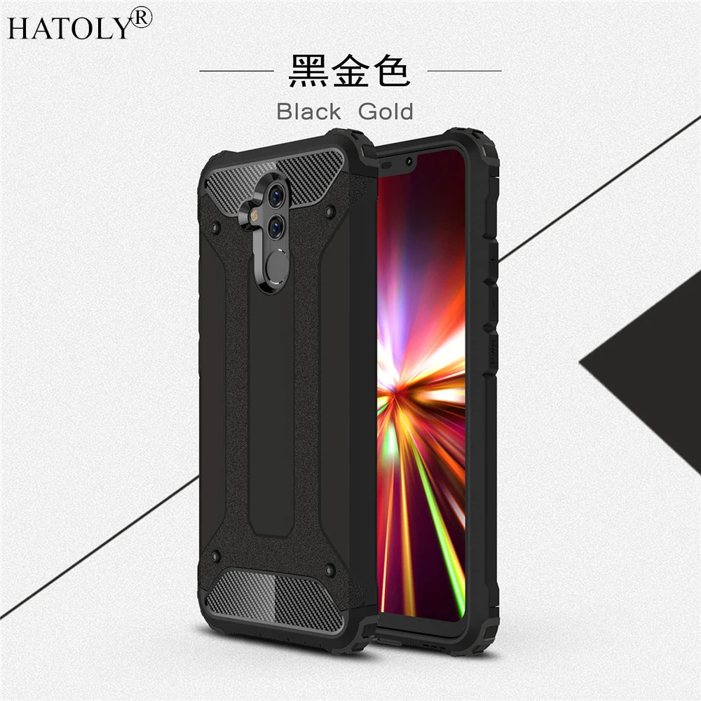غطاء هواوي زميله 20 لايت حالة سيليكون المطاط درع قذيفة PC الصلب الهاتف حافظة لهاتف Huawei P20 لايت غطاء حافظة لهاتف Huawei P30 لايت