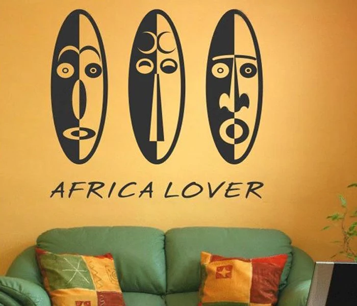 Hot African Love Wall Art Vinyl Decoration Removable Sticker Modern
