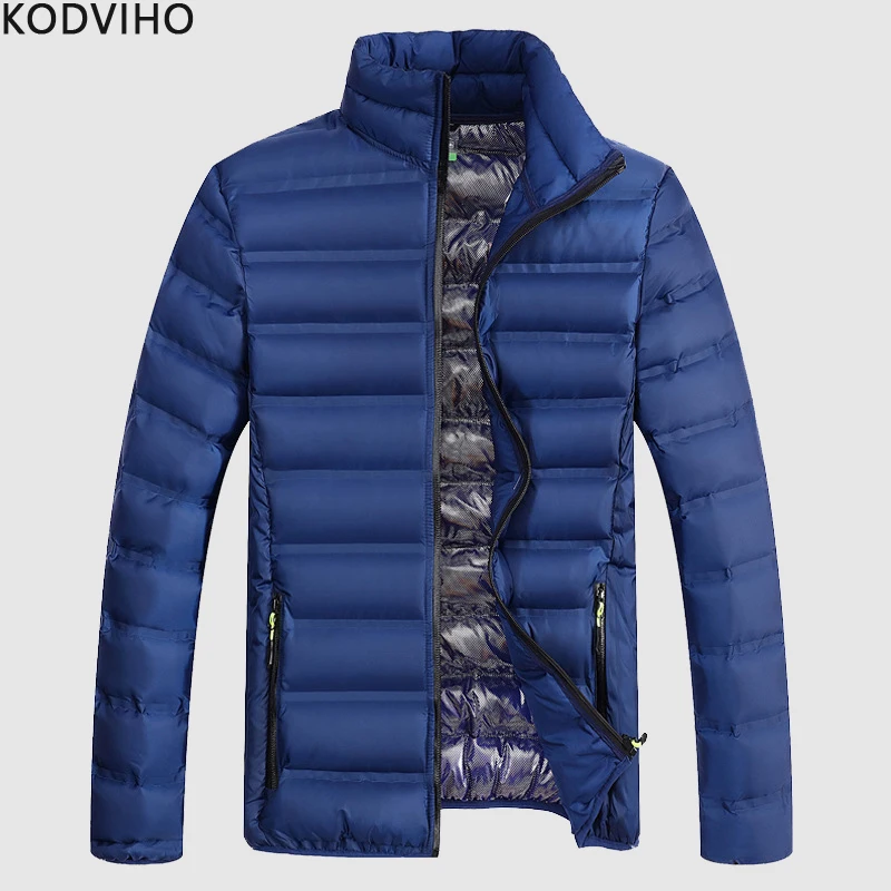 

Winter Jacket Men Puffer Warm Quilted Parka Mens Windproof Waterproof Casual Bubble Parkas Fashions Cotton Padded Bomber Coat XL