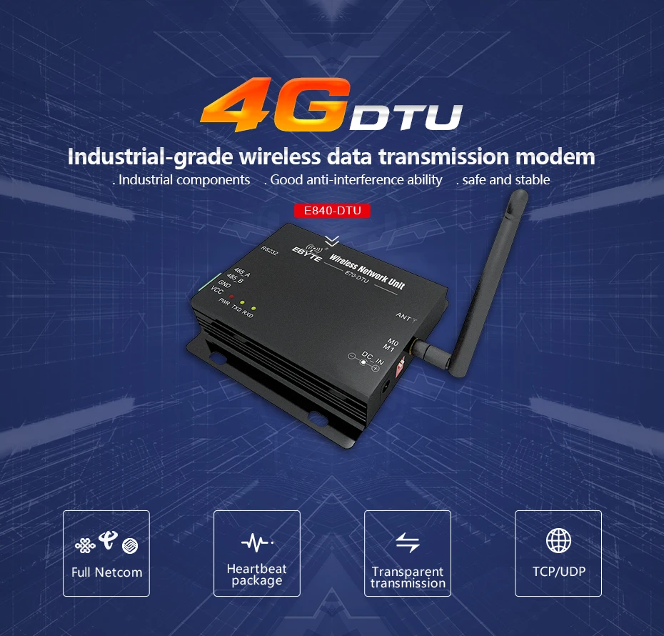 E840-DTU(4G-01) 4G Modem LET IoT Transmitter Receiver (5)