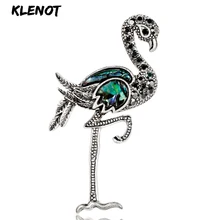 Яркая красная Коронованная брошь с дизайном «журавль» древние серебряные броши животное Фламинго булавка Металл Страус птица брошь женский костюм пальто аксессуары