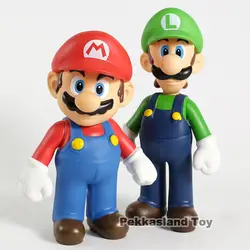 Super Mario Bros Марио и Луиджи 9 "ПВХ фигурку Коллекционная модель игрушки