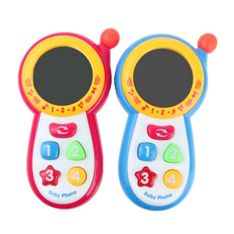 1 шт. Детский Электронный мобильный телефон со звуком телефон игрушка мобильный телефон ранняя развивающая музыкальная игрушка Подарки
