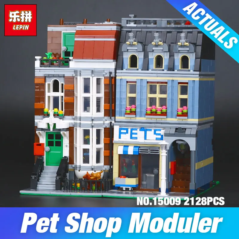 LEPIN 15009 City Street Pet Shop 10218 toys Model Building Blocks Bricks Kits DIY Educational Christmas Gifts for Children Toys LEPIN 15009 City Street Pet Shop 10218 toys Model Building Blocks Bricks Kits DIY Educational Christmas Gifts for Children Toys