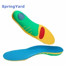 SpringYard EVA+TPR Orthopedic Insoles Flat Foot Arch Support Orthotics Shoes Pad Sport Shock-Absorption Cushion Woman Men