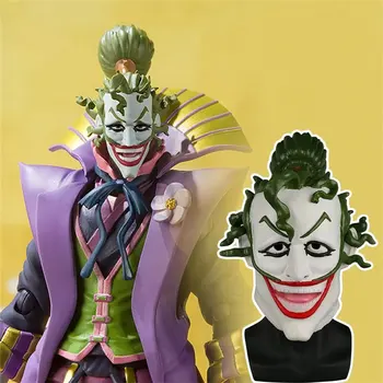 

Batman Ninja Devil Joker Mask Cosplay Scary Joker Latex Helmet Prop Halloween Party