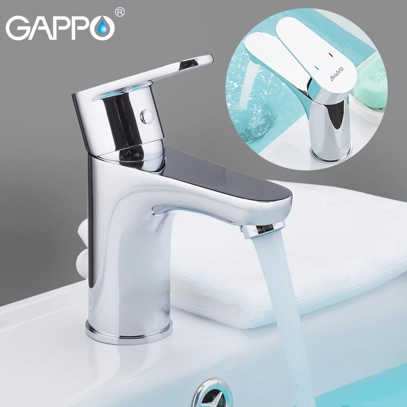 

GAPPO Basin Faucets Single Hole Brass Water Tap Bathroom Sink Faucet Wash Basin Mixer Taps Bath Torneira de chuveiro