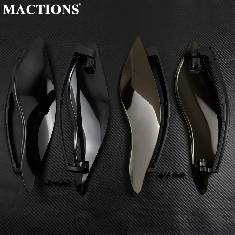 

Motorcycle Black Smoke Clear Plastic Side Wings Air Deflectors For Harley Touring Electra Glide FLH 2014-2017