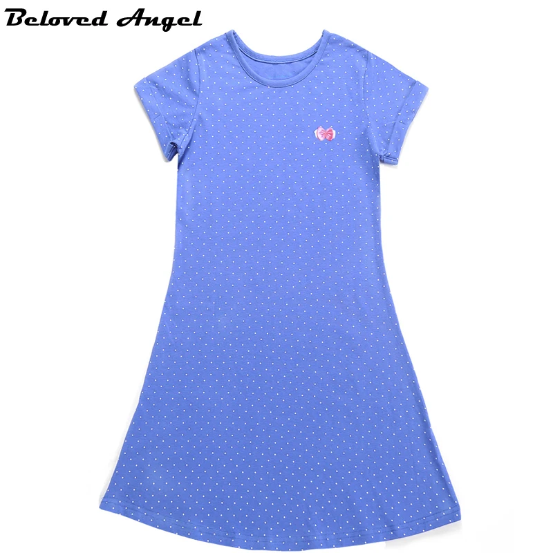 

Girls Dress 2019 New Summer Style Kids Dresses Party Wear Teenage Girls Fashion Princess Cotton Dress Children Clothes 1-13Y
