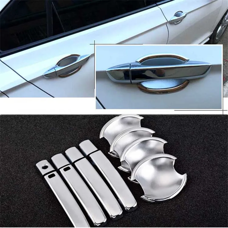 

Non-Rusty Chrome Door Handle Bowl Cover Cup Overlay Trim For VW Lamando