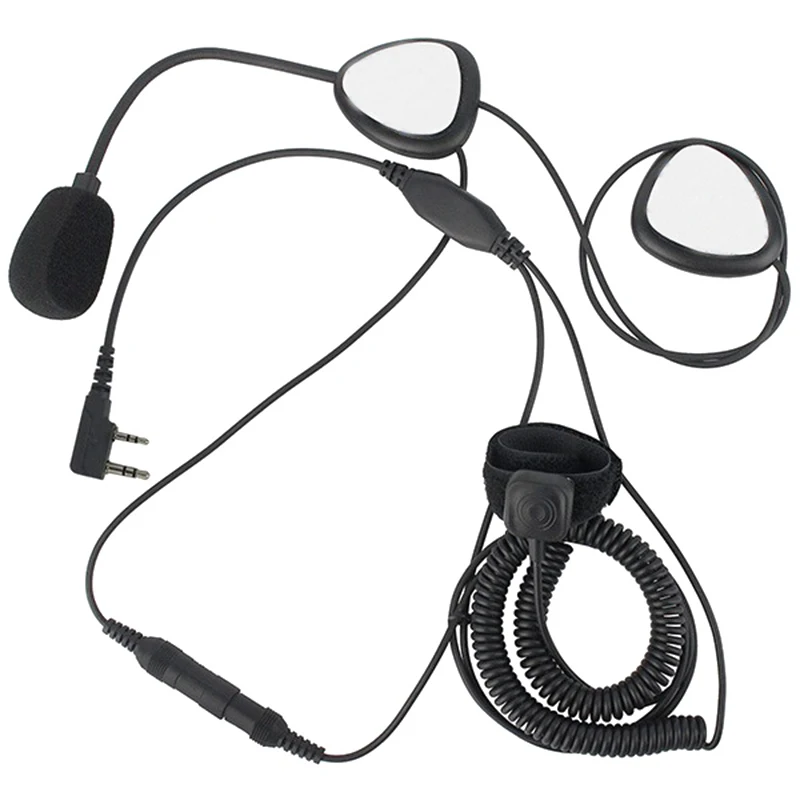 Upgrade Finger PTT Motorcycle Helmet Headset MIC for KENWOOD TYT