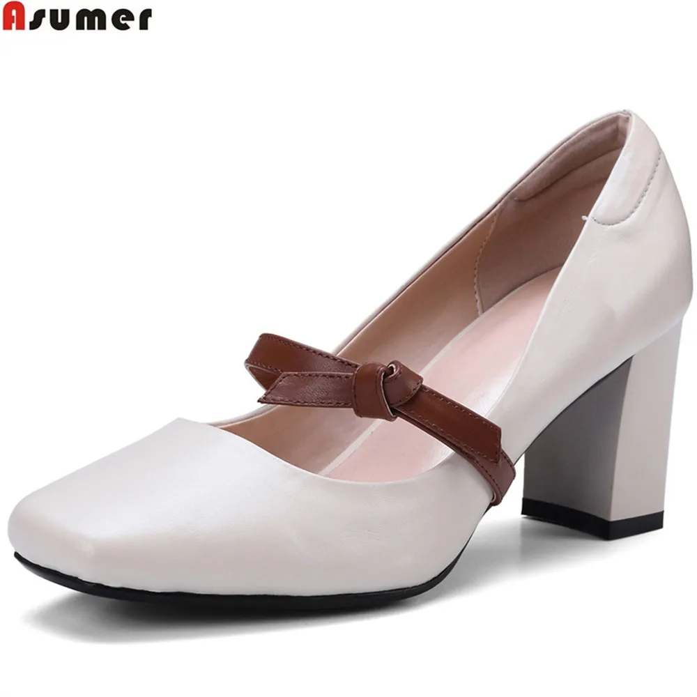 high heels with square toe