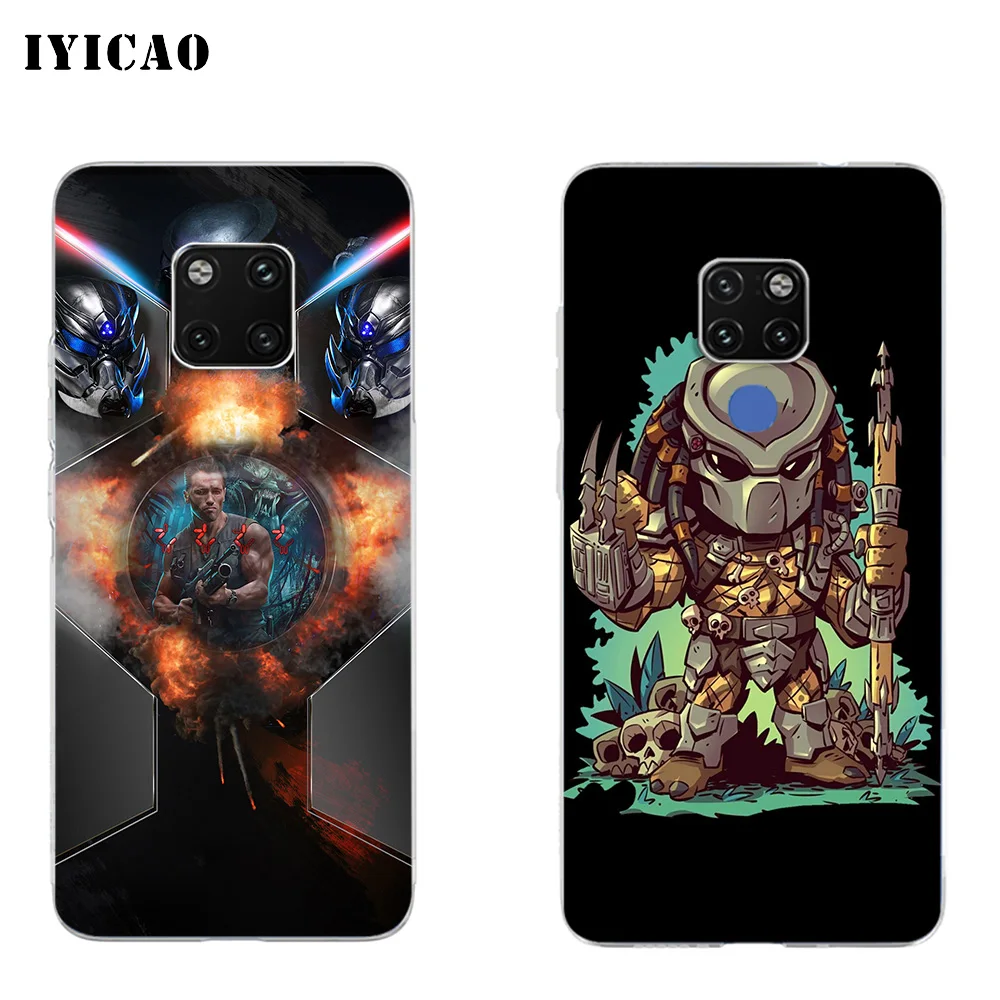 IYICAO хищник кино Мягкий силиконовый чехол для телефона Huawei Mate 10 20 Lite Pro Nova 2 2i 3 3i 4 TPU