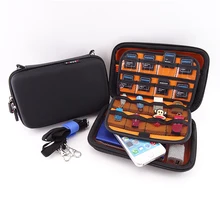 2.5 inch external hard drive case with zipper durable nylon hard carrying case pouch bag carry case 2.5 hard disk power bank