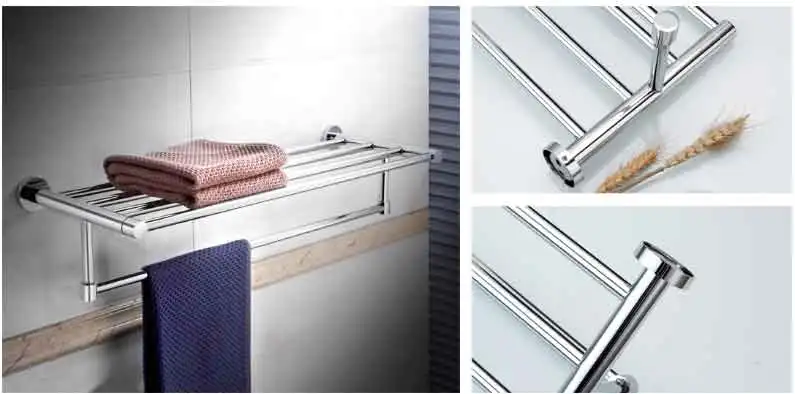 Towel Rack stainless steel 304 bathroom bathroom pendant single-pole double-pole towel bath towel rack